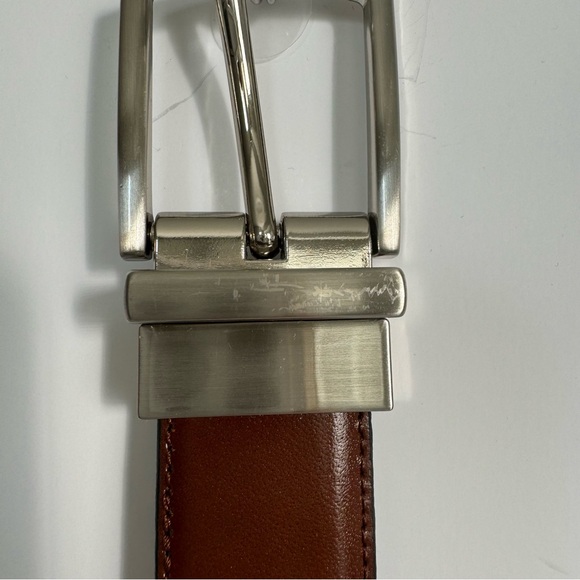 Brown Leather Belt, Size 26-28 - Picture 6 of 6